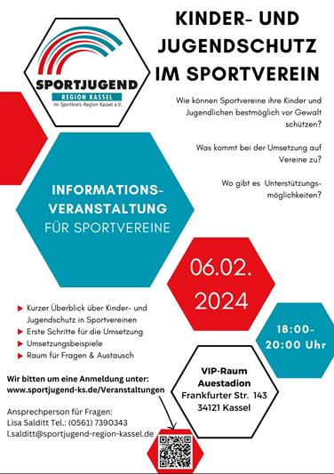 Informationsveranstaltung Kindeschutz im Sportverein 06.02.2024 18:00-20:00 Uhr - Kommt vorbei!