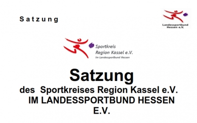 aktuelle Satzung des Sportkreis Region Kassel e.V.
